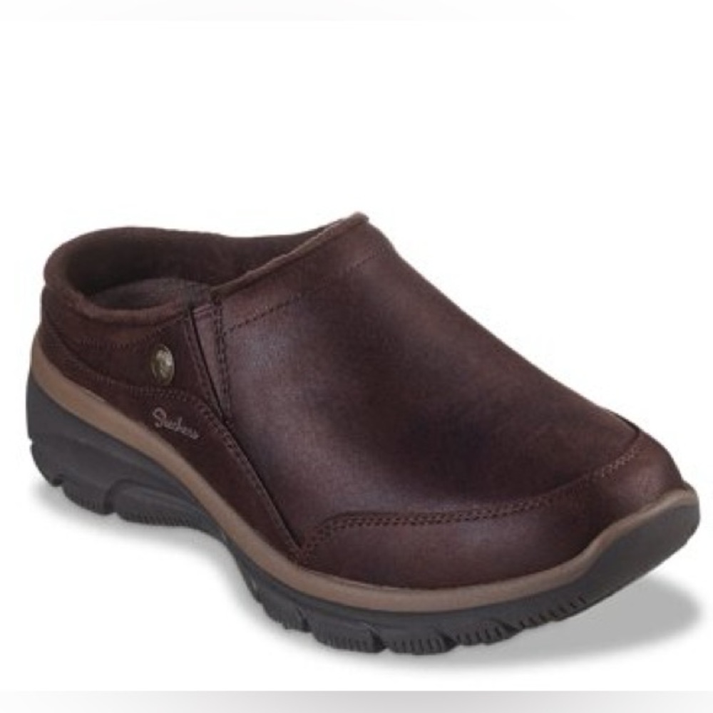 NWT SIZE 10 Skechers Relaxed Fit Easy Going Latte 2 Womens Clogs 167870 - Picture 2 of 6